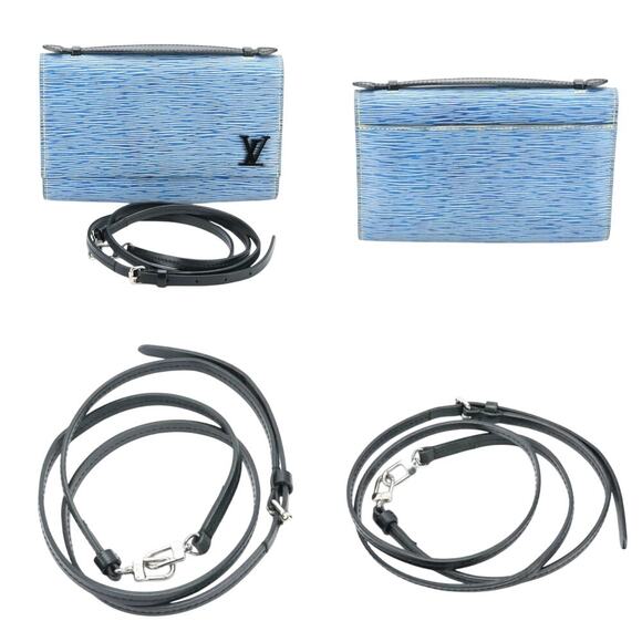 💎✨Lovely✨💎Authentic Louis Vuitton Clery Epi Denim Bag Blue - Picture 5 of 7